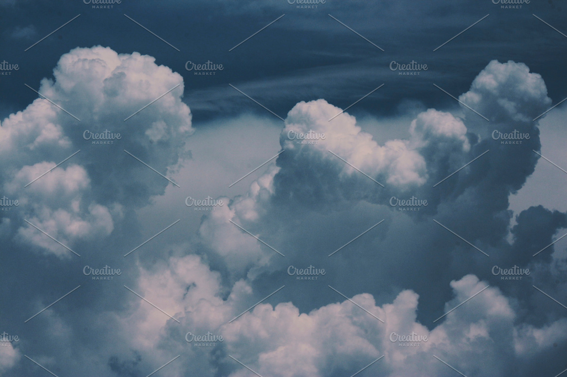 Blue Clouds 3 Stock Picture
