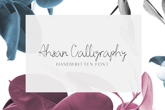 Ahsan Calligraphy Script Font preview 7