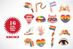 LGBTQ Pride Clipart – 20 Icons