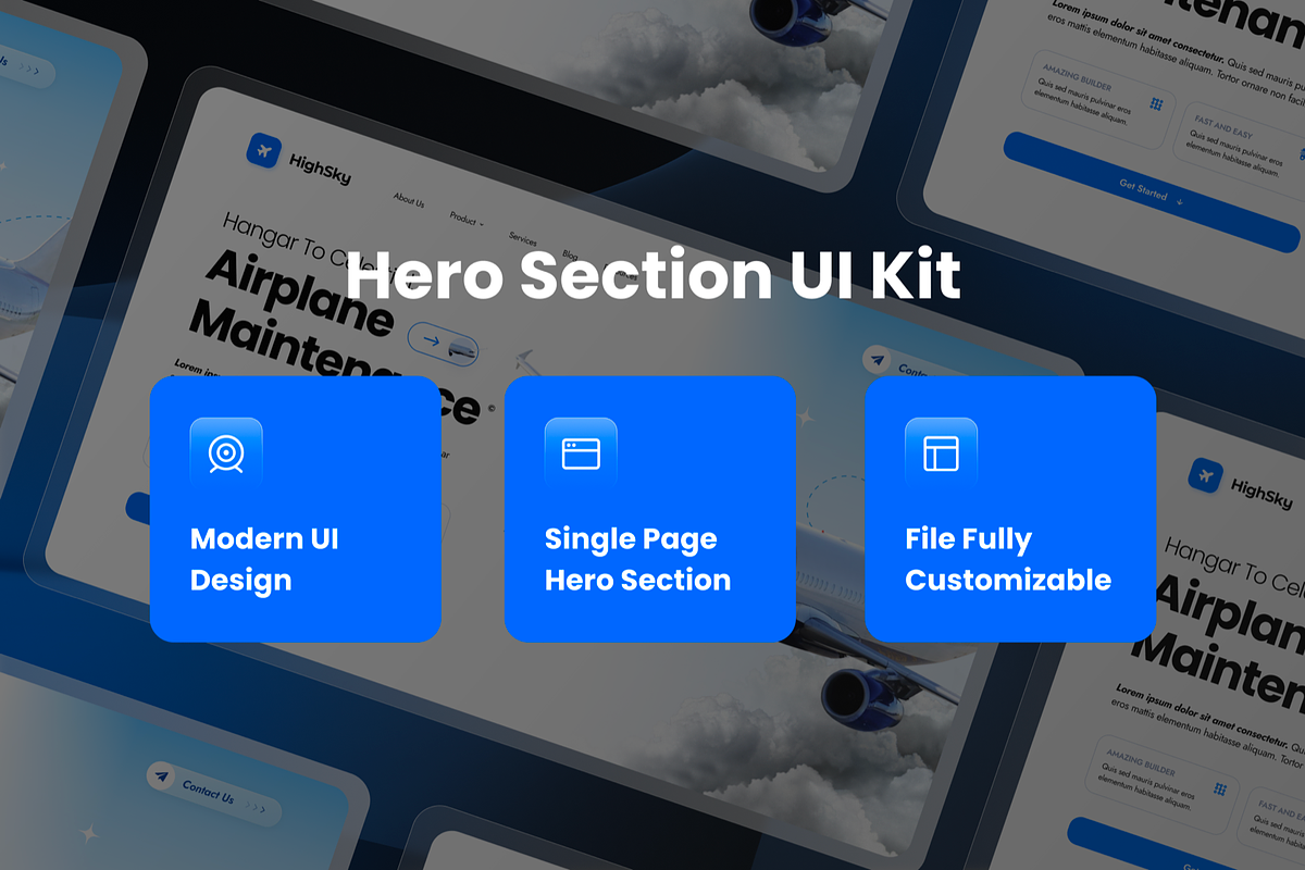 HighSky - Aviation Hero Header, a Templates & Theme by SquidPixey (Photo 3 of 3)