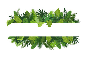 Tropical Leafs Concept Banner