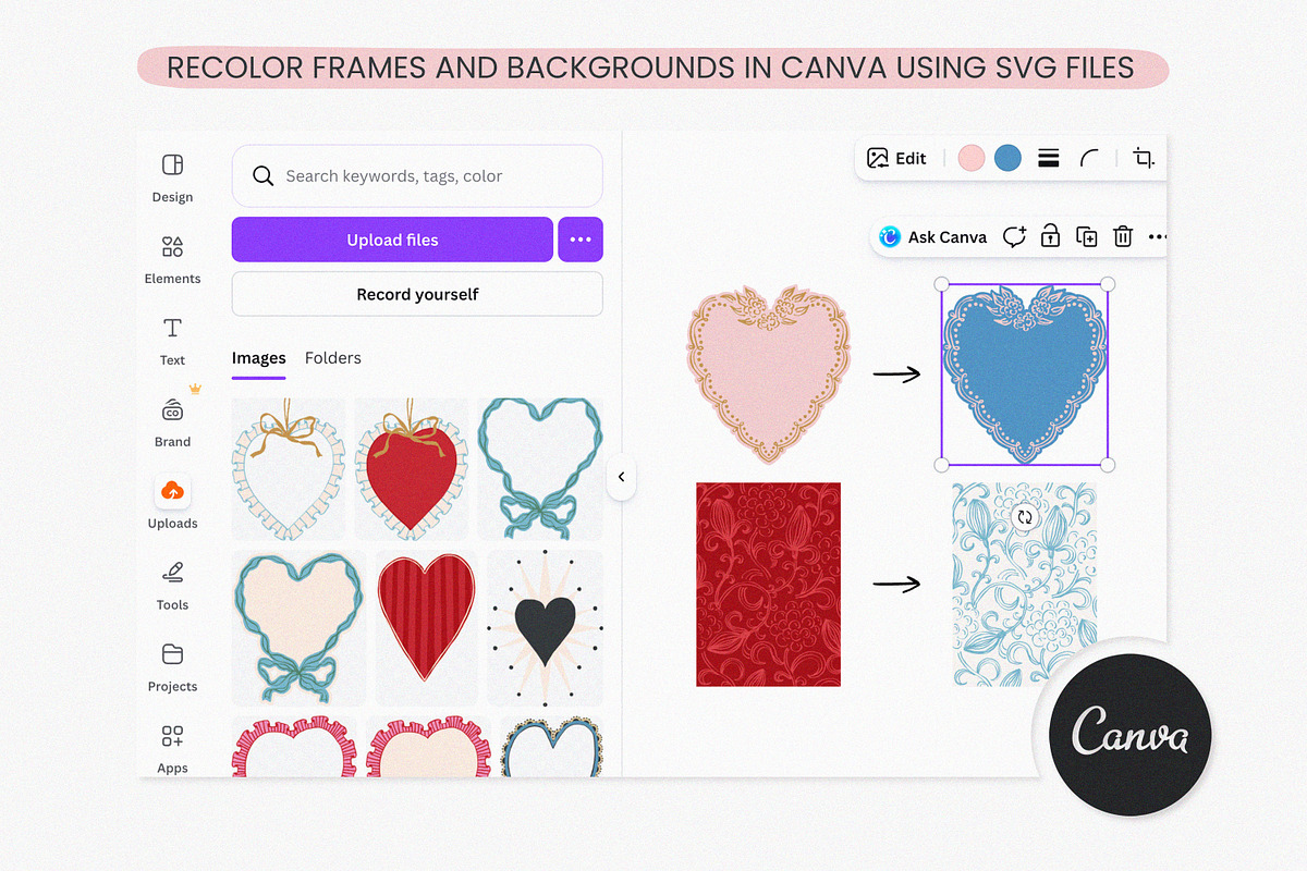Love Lace Frames - Hand Drawn Set, an Object Graphic by Leila Divine (Photo 12 of 12)