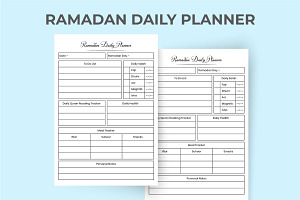 Ramadan Activity Tracker Template