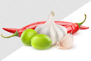 Green olives and spices, an Object Graphic by Fruits+Veggies (Thumbnail 3 of 6)