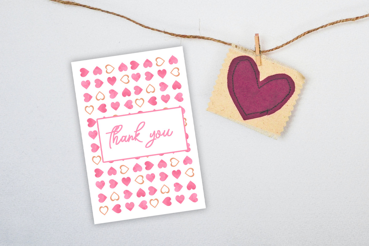 Watercolor Valentine Hearts Patterns, a Pattern Graphic by SvetaArtStore (Photo 6 of 6)