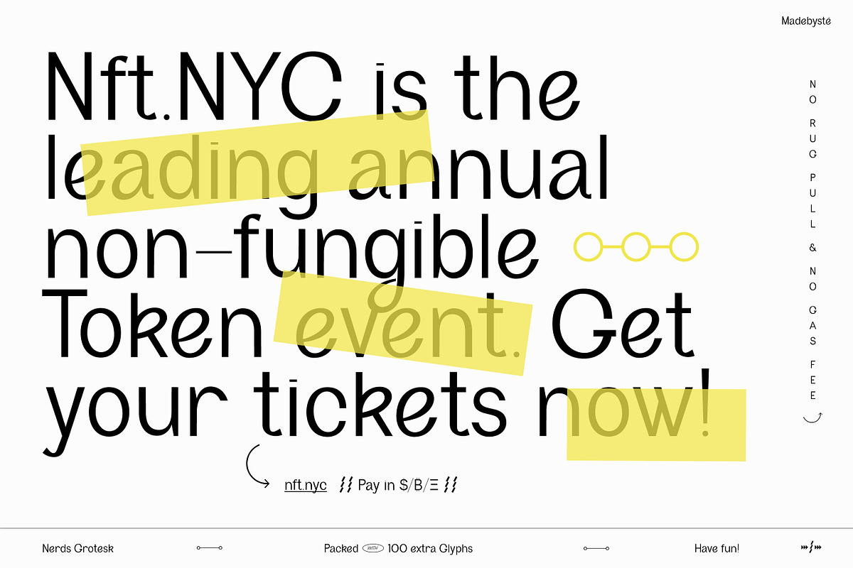 Nerds Grotesk, a Sans Serif Font by Madebysté. (Photo 2 of 13)