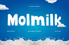 Milk Product – Molmilk Font