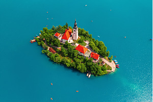 Lake Bled, Slovenia, seasonal spring, a Nature Photo by Nature and travel