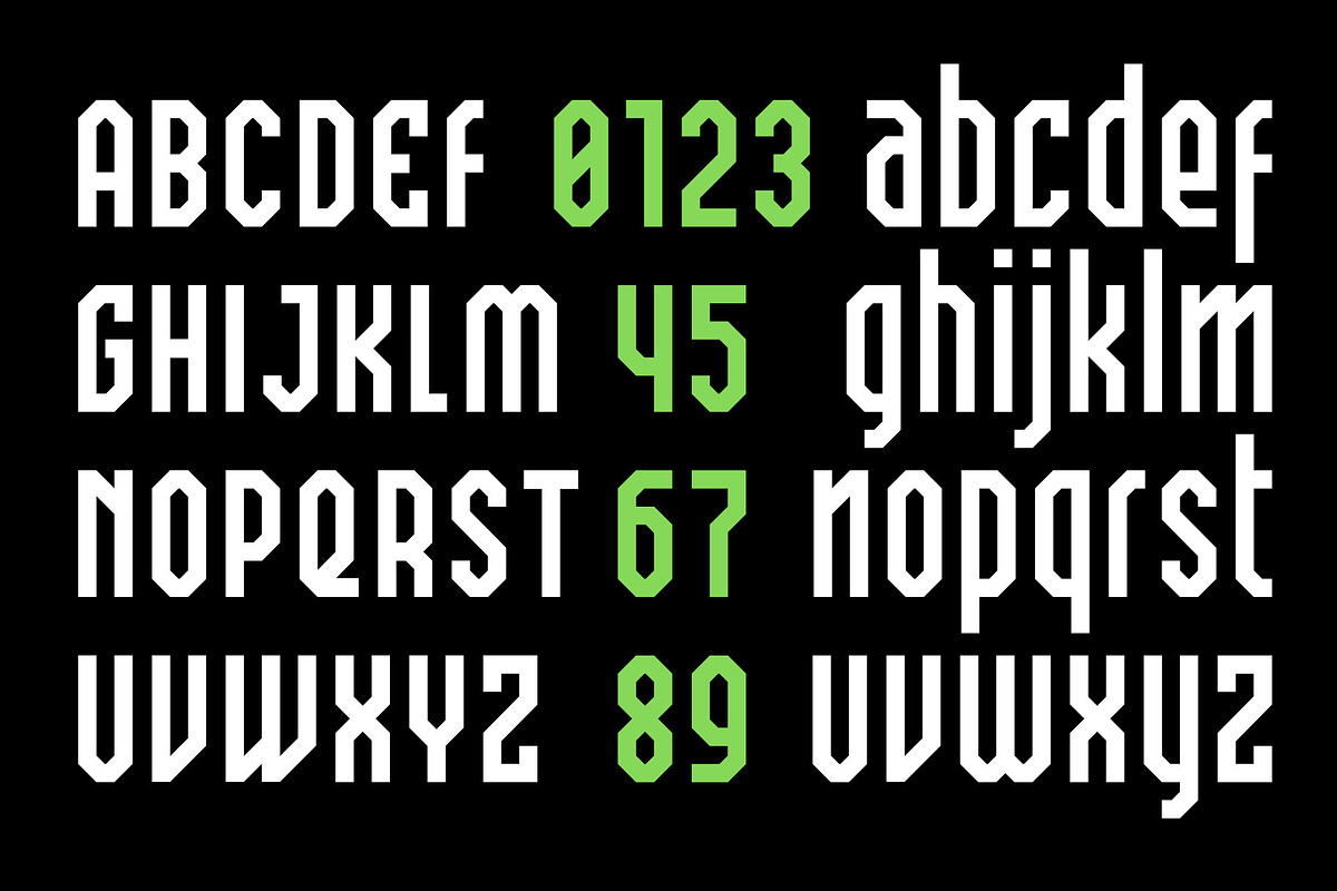 Hexa Brave – Bold Futuristic Font, a Sans Serif Font by Nocturnal Workspace (Photo 4 of 5)