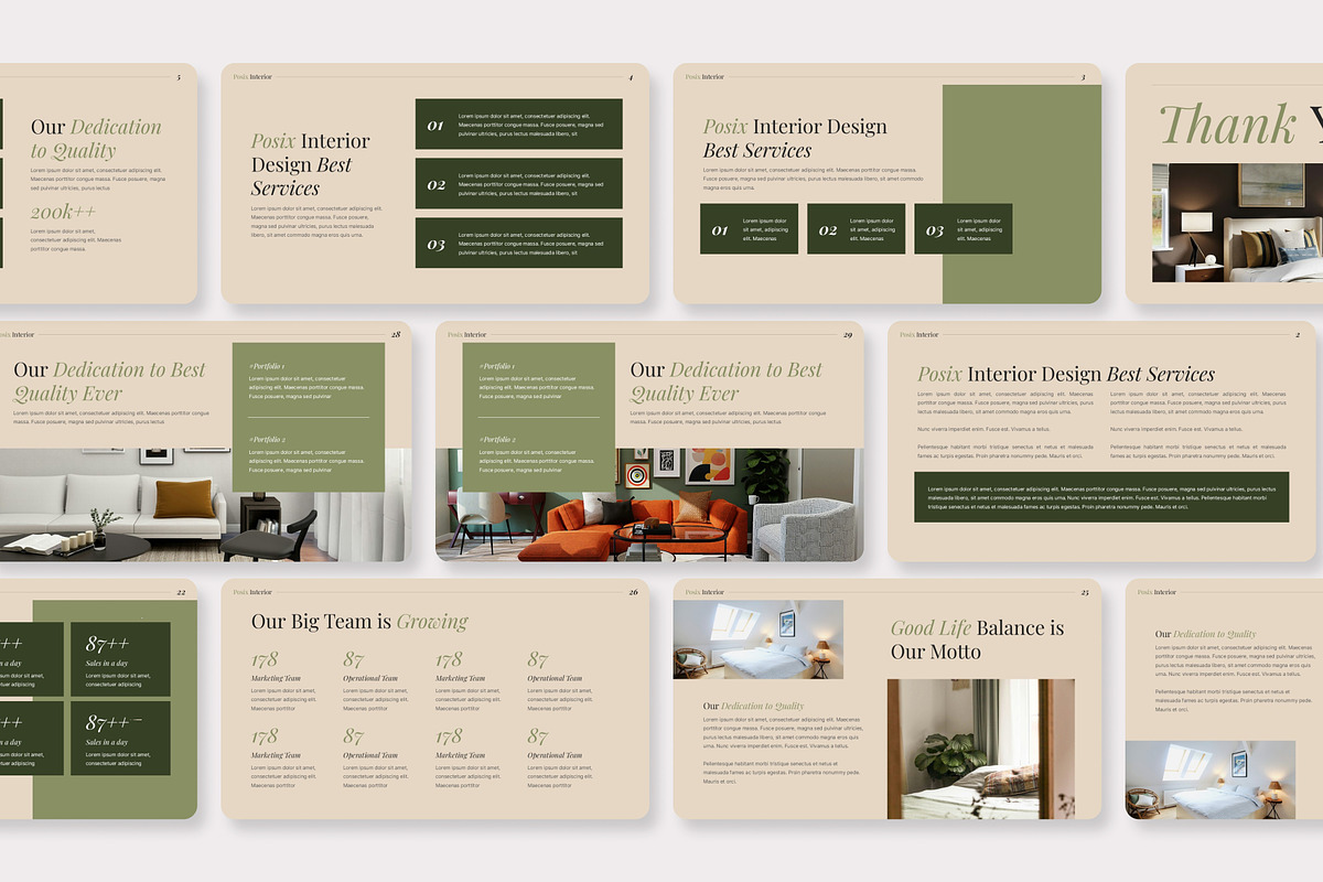 Posix- Interior Design PowerPoint, a Presentation Template by Premast (Photo 4 of 4)