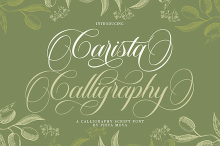 Carista Calligraphy, a Script Font by Pista Mova