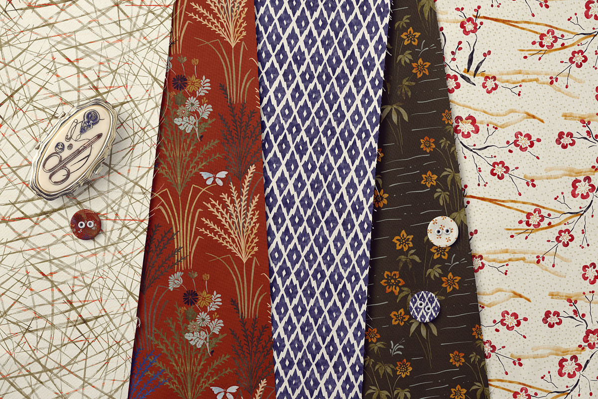 Japanese Artistry pattern collection, a Pattern Graphic by Mona Ahmed (Photo 7 of 8)