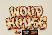 Rustic Wooden Carved Text Effect, a Layer Style Add-On by Matsero (Thumbnail 1 of 4)