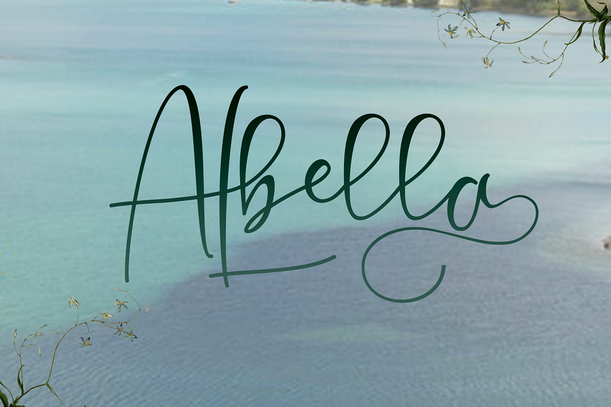 Albana Script, a Script Font by PollemSt (Photo 6 of 6)