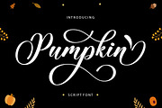 Pumpkin Script, a Script Font by Typehill (Thumbnail 1 of 16)