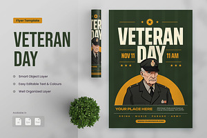 Veteran Day Flyer Vol. 01, a Flyer Template by PuriCreative