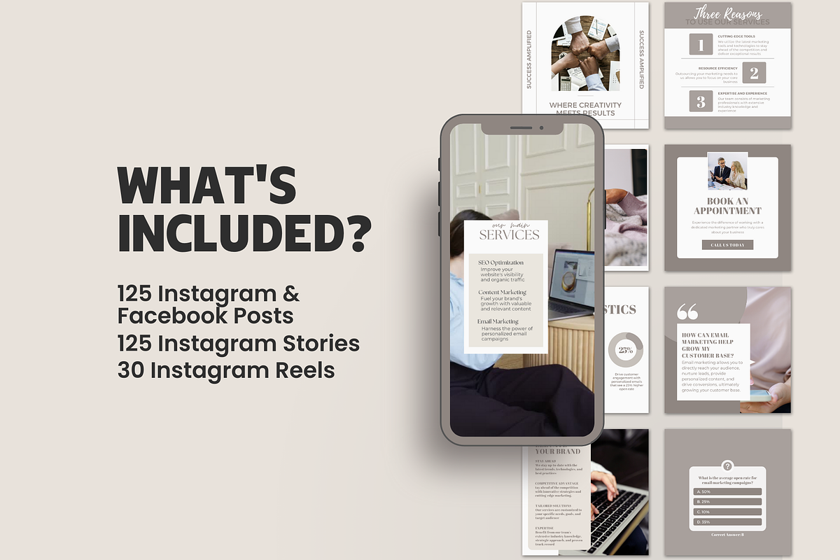 Marketing Agency Marketing Bundle, a Social Media Template by EliteMatidi (Photo 3 of 16)