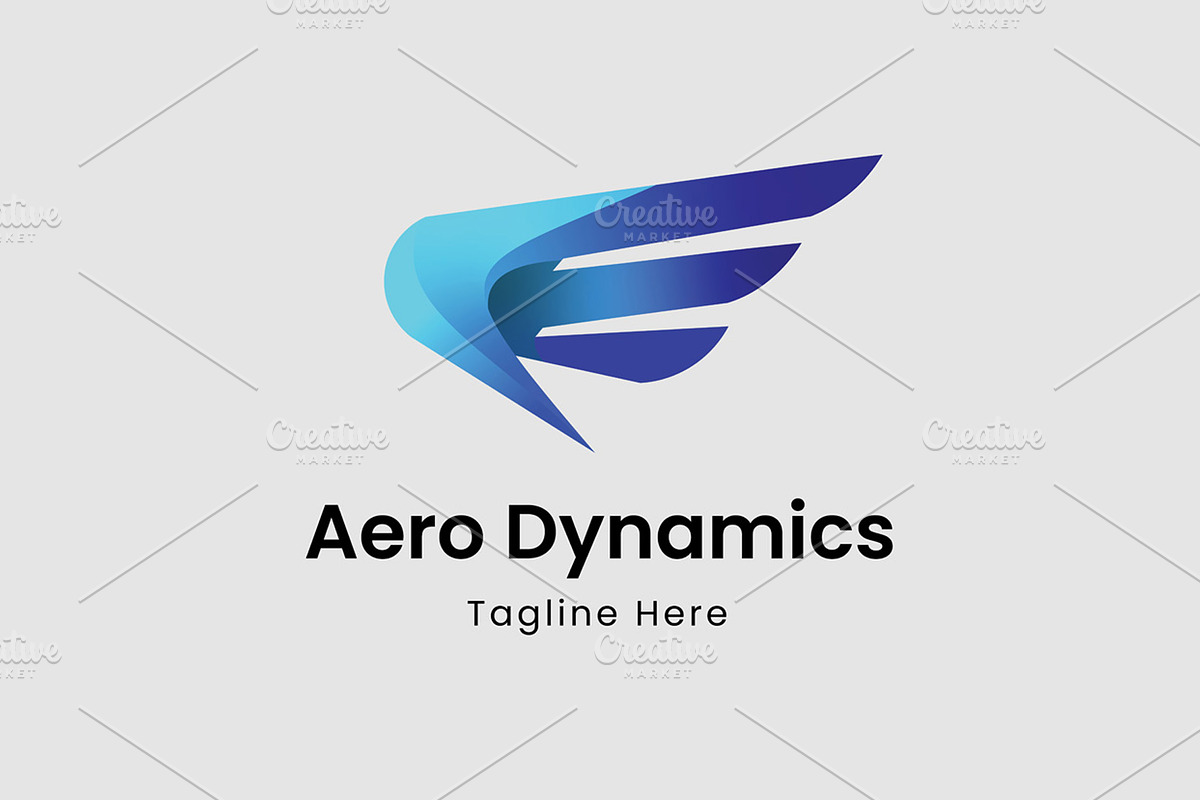 Aero Dynamics Wing Logo Template, a Branding & Logo Template by Walldecorated