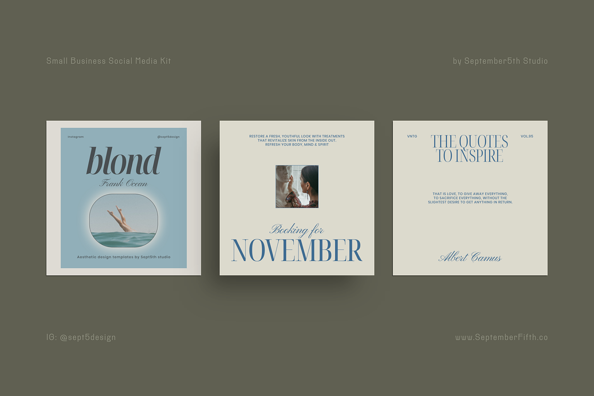 Small Business Social Media CANVA+PS, a Social Media Template by September 5th (Photo 11 of 24)