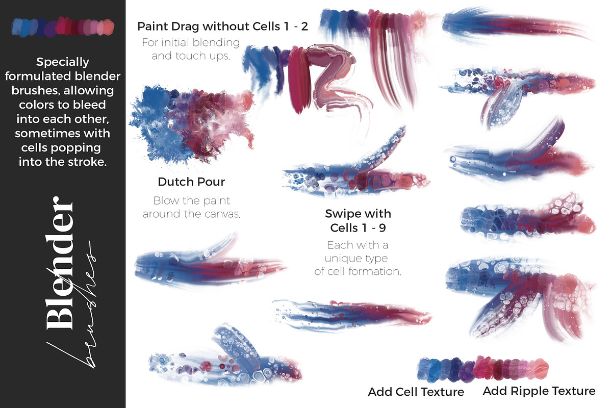 Acrylic Pour Brushes for Procreate, a Brush Add-On by AJ Brushes (Photo 8 of 9)
