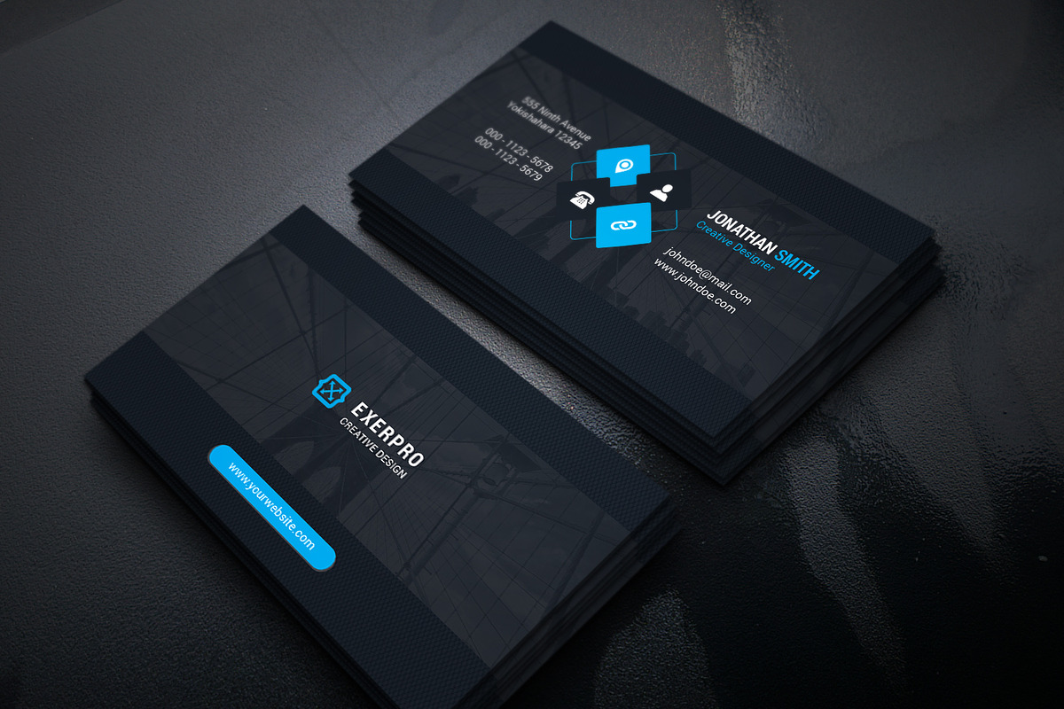 Corporate Business Card Template, a Business Card Template by Shapnochura Design Studio (Photo 1 of 4)