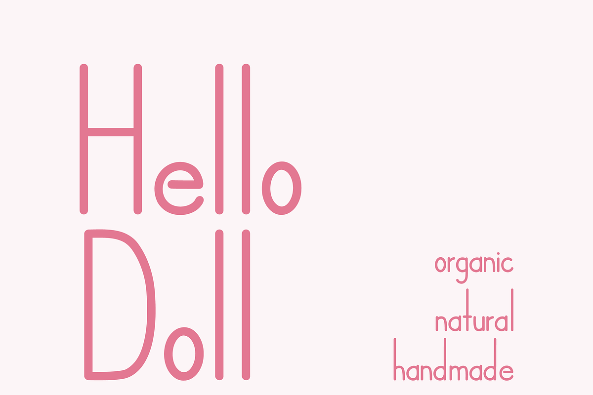 Hello Doll Font, a Handwritten Font by noonsun (Photo 1 of 6)