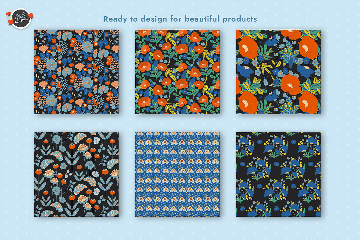 Vintage Maximalist Seamless Patterns, a Pattern Graphic by Mels Brushes (Photo 2 of 4)
