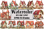 New Home Clipart, an Illustration by Design Market (Thumbnail 1 of 3)