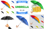 Realistic High Detailed Umbrellas, a Finance Illustration by TAlex (Thumbnail 1 of 6)