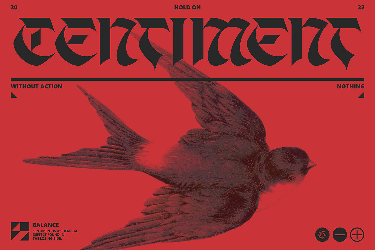 The Red Billionaire (font duo), a Blackletter Font by Rvq Type Foundry (Photo 2 of 9)