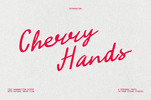 CherryHands- Retro Script Font