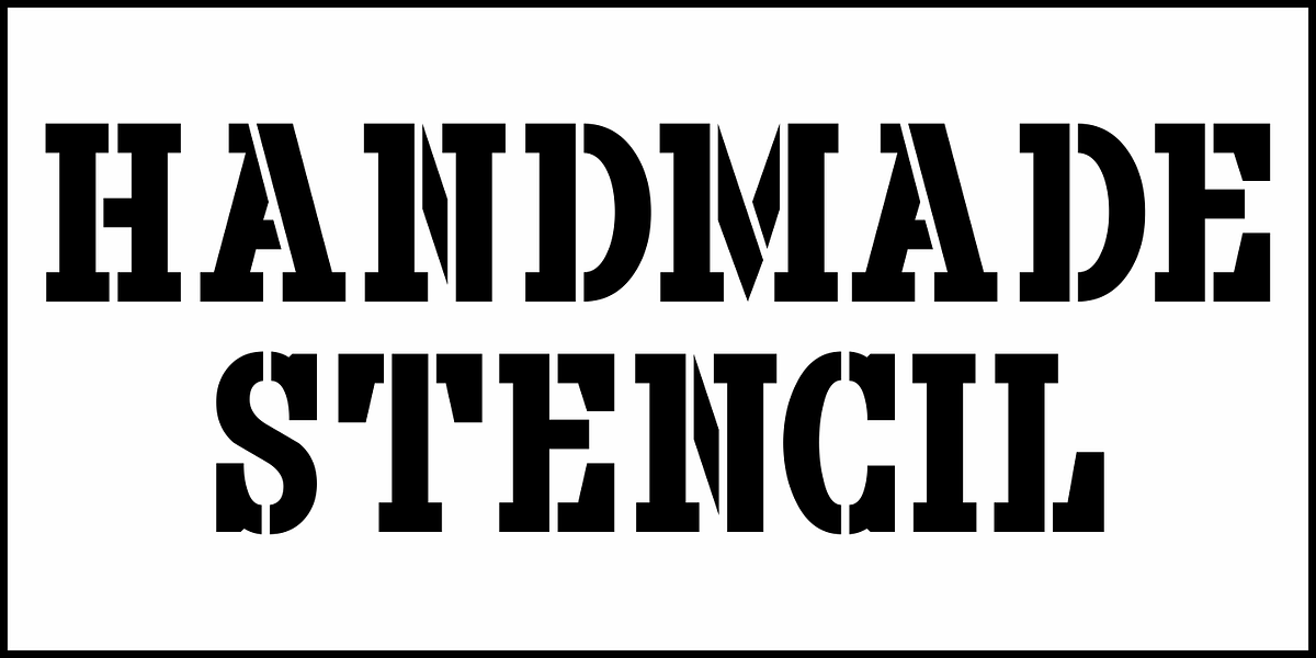 Handmade Stencil JNL, a Slab Serif Font by Jeff Levine Fonts (Photo 2 of 5)