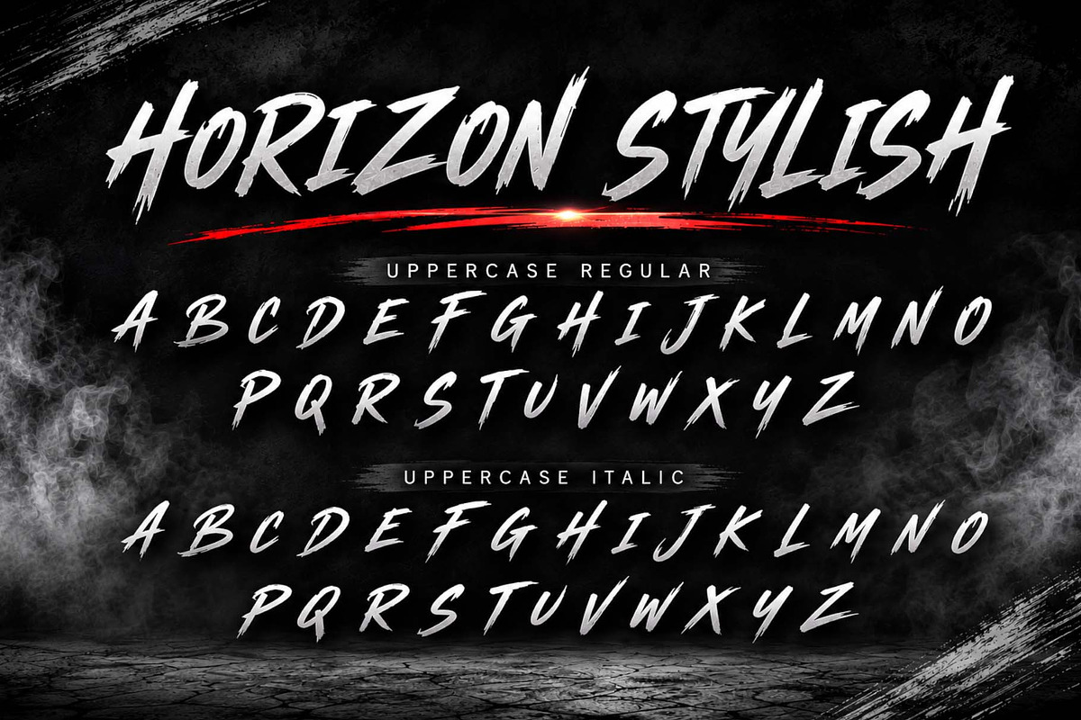 Horizon Stylish, a Handwritten Font by Yoga Letter (Photo 8 of 11)