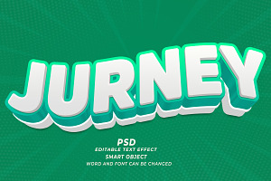 Jurney PSD 3d Editable Text Effect, a Layer Style Add-On by TrueVector