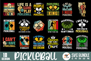 Pickleball SVG Bundle, an Object Graphic by SVGCuteShop