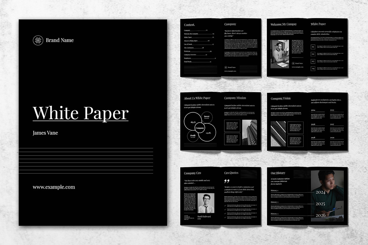 White Paper Template, a Brochure Template by ContestDesign (Photo 1 of 3)
