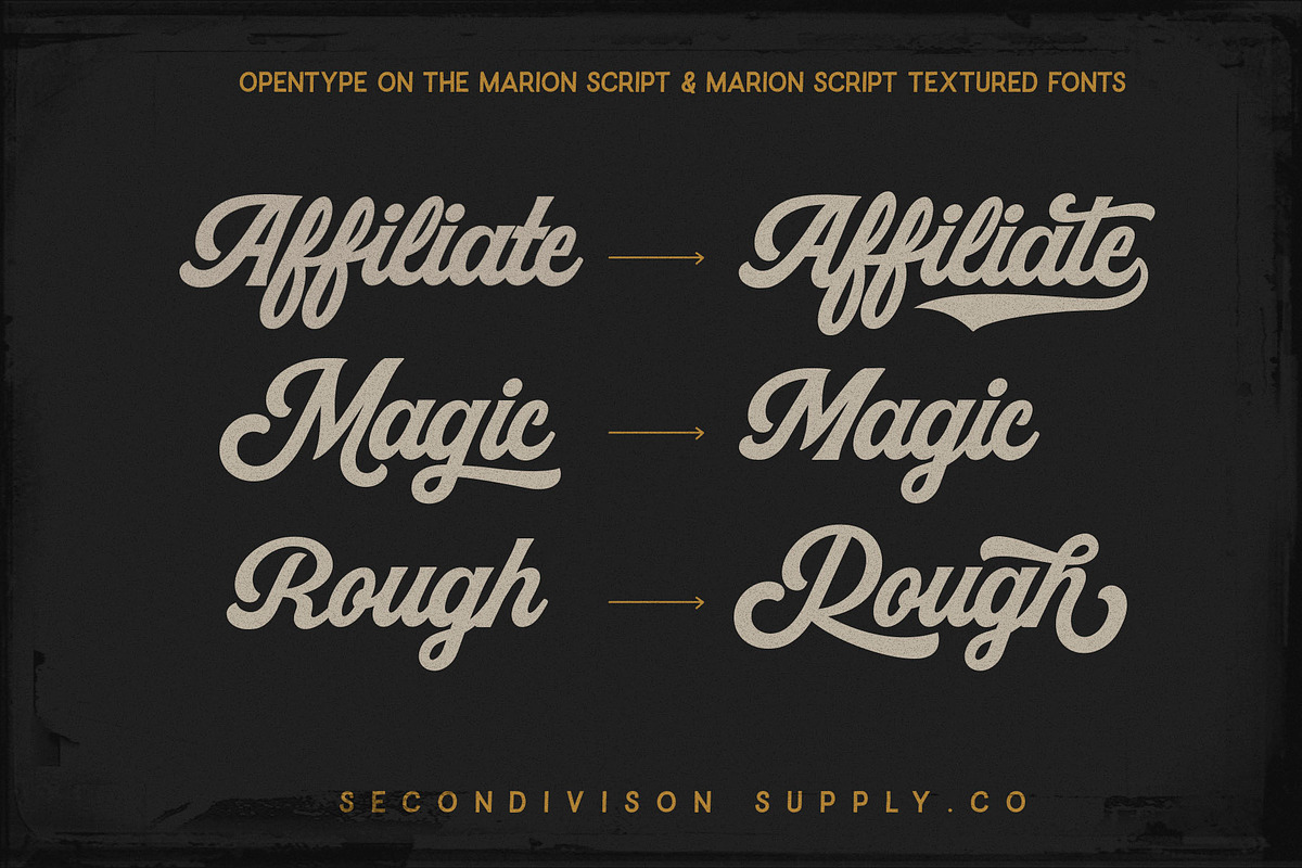 Marion 5 Font preview 5