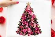Coquette Cowgirl Christmas Tree PNG, a Transportation Illustration by Digital Artistic99 (Thumbnail 2 of 9)