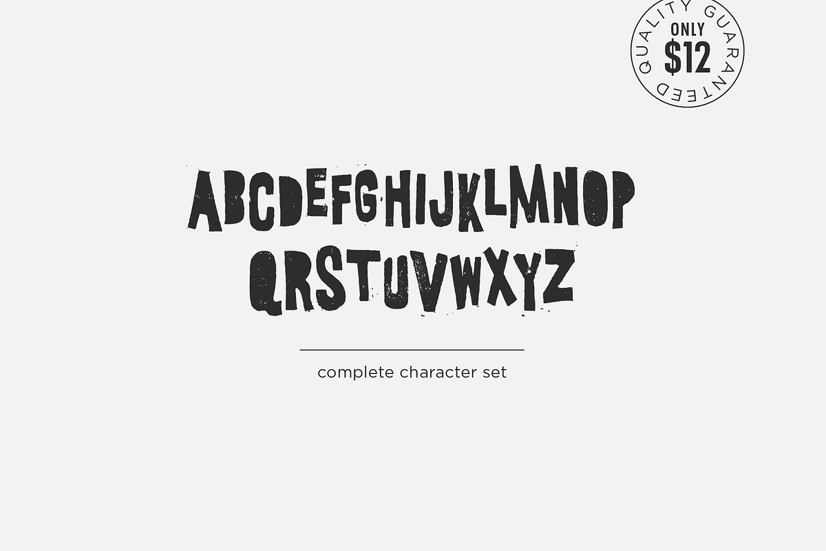 Grunge Gothic, a Handwritten Font by Doug Best Foundry (Photo 2 of 3)
