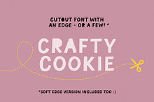 Crafty Cookie handmade cutout font