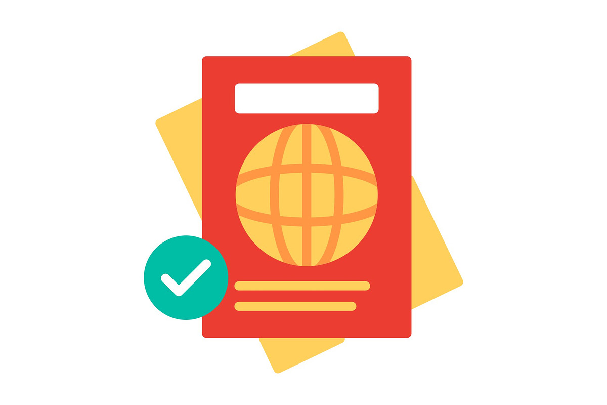 Passport Flat Icon, a Duotone Icon by Pexelpy (Photo 1 of 2)