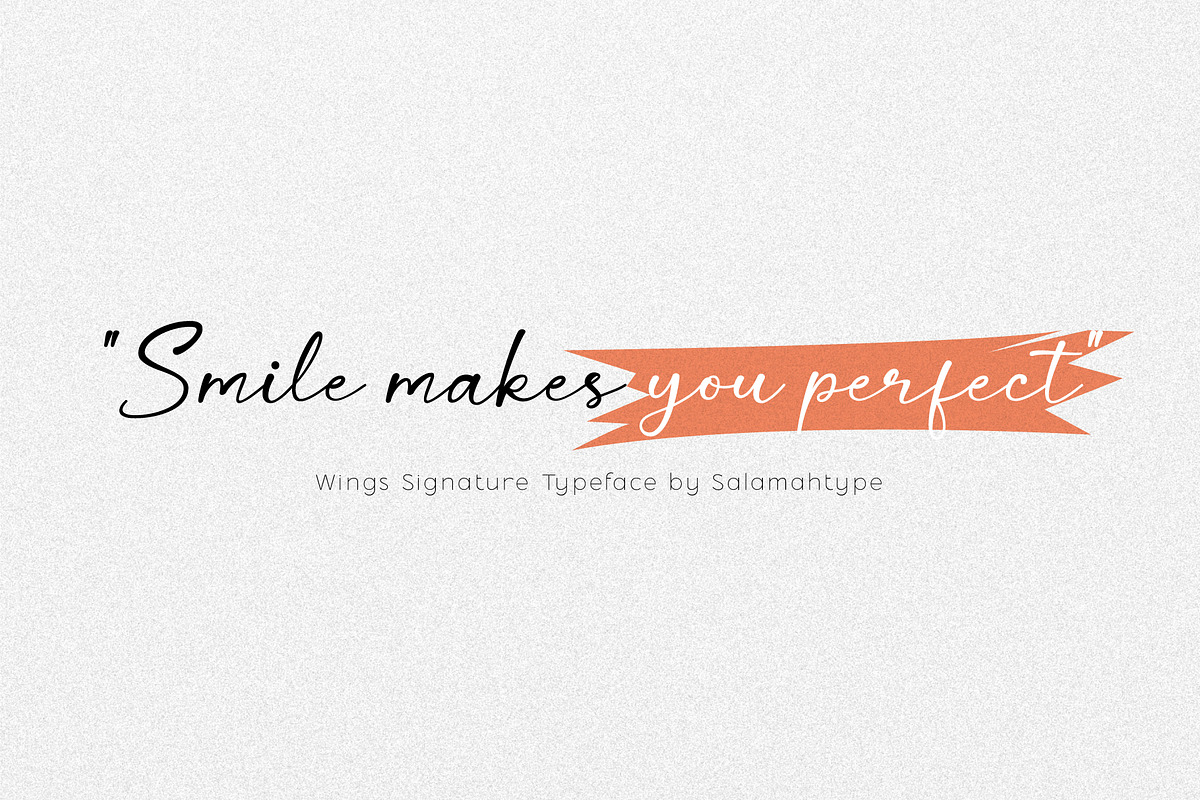 Wing Signature - Elegant Script, a Script Font by Salamahtype (Photo 7 of 8)