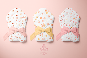 Baby Flowers Watercolor Patterns