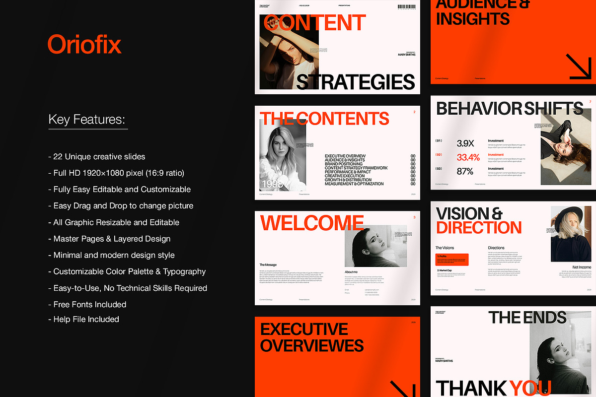 Content Strategy Presentation, a Presentation Template by Oriofix (Photo 2 of 10)