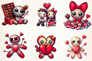 Valentine's Day Voodoo Doll Sublimat