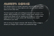 ERF Alanteta Gothic Geometric Font, a Font by Erifqizefont (Thumbnail 10 of 15)