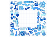 It's movie time! On notebook paper, a Texture Illustration by Art Loft (Thumbnail 3 of 16)