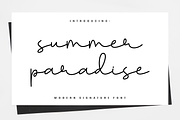 Summer Paradise, a Handwritten Font by Artkenza (Thumbnail 1 of 7)