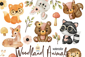 SALE! Woodland Animals Clipart