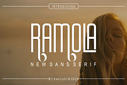 Ramola, a Sans Serif Font by Kenrichi (Thumbnail 1 of 7)